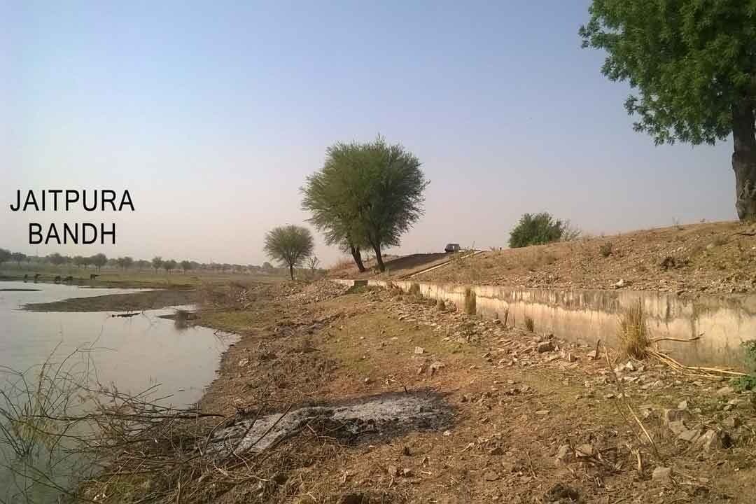 Shri Balaji Farm — Jaitpura Dam, Phulera — nearby landmark. Photo: Wikimedia Commons, CC BY-SA 4.0