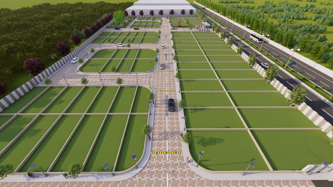 Suryansh City-1 — Concept render — plotted layout