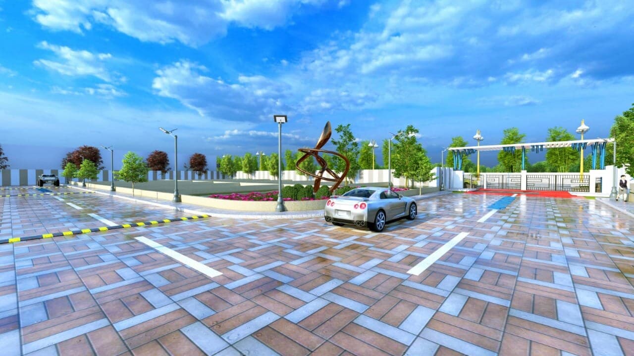 Suryansh City-1 — Concept render — entrance plaza